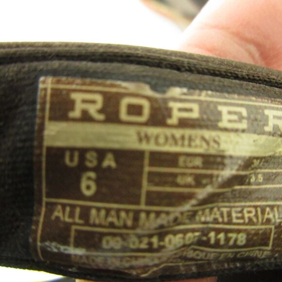 Roper Womens Thong Wedge Sandals Size 6 Flip Flops Multicolored Striped Earthy - Picture 8 of 8